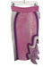 PH5 Size XL Pink, Purple, White Viscose Blend Elastic Waist Abstract Print Skirt Pink, Purple, White / XL