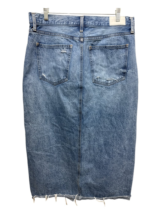 Pistola Size 32 Light Wash Cotton Denim Zip Fly Front Slit Pockets Skirt Light Wash / 32