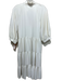 Amanda Uprichard Size L White Polyester V Neck Ruffle collar Long Sleeve Dress White / L