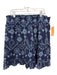 Sail To Sable Size M Blue Cotton Embroidered Eyelet Floral Scalloped Skirt Blue / M
