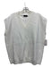 Saachi Size M/L Cream Cotton Knit Oversized Vest Sweater Cream / M/L