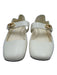 Valentino Garavani Shoe Size 41 White & Gold Leather Square Toe Logo Flats White & Gold / 41