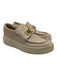 Valentino by Mario Valentino Shoe Size 9.5 Beige & Gold Logo Embossed Sneakers Beige & Gold / 9.5