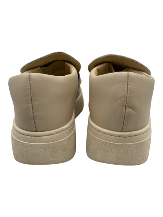 Valentino by Mario Valentino Shoe Size 9.5 Beige & Gold Logo Embossed Sneakers Beige & Gold / 9.5