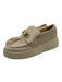 Valentino by Mario Valentino Shoe Size 9.5 Beige & Gold Logo Embossed Sneakers Beige & Gold / 9.5