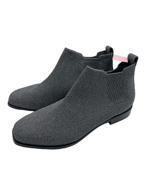 Vivaia Shoe Size 41 Gray Woven Ankle Square Toe Slip On Booties Gray / 41