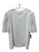 Hyacinth House Size XXL White Cotton Round Neck Eyelet 1/2 sleeve Ruffle Top White / XXL