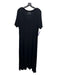 Tuckernuck Size XXL Black Bamboo Blend Round Neck Short Sleeve Midi Dress Black / XXL