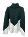 Hyacinth House Size XXL Green & White Acrylic & Wool Long Sleeve Ribbed Sweater Green & White / XXL