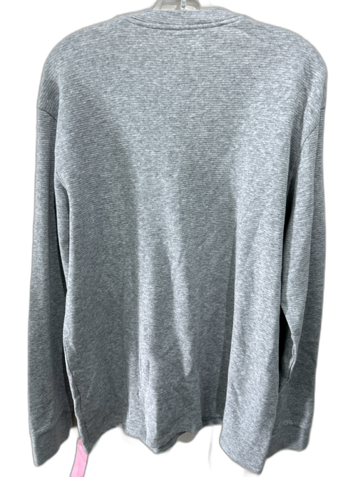 Lacoste NWT Size L Gray Cotton Solid Men's Long Sleeve Shirt Gray / L