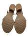 Aerosoles Shoe Size 9 Gold & Beige Patent Ankle Strap Criss Cross Sandals Gold & Beige / 9