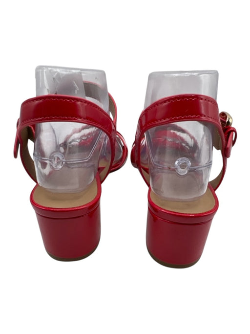 Aerosoles Shoe Size 9 Red & Beige Patent Ankle Strap Criss Cross Sandals Red & Beige / 9