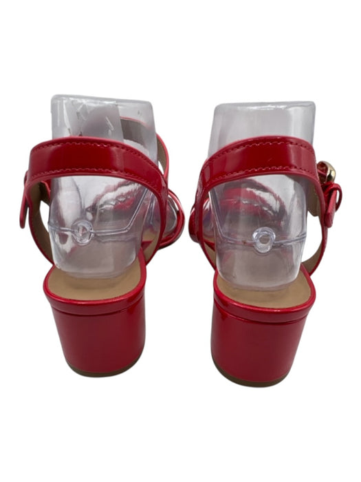 Aerosoles Shoe Size 9 Red & Beige Patent Ankle Strap Criss Cross Sandals Red & Beige / 9