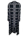 Hyacinth House Size XXL Navy & white Rayon Long Sleeve Floral Maxi Dress Navy & white / XXL