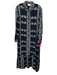 Hyacinth House Size XXL Navy & white Rayon Long Sleeve Floral Maxi Dress Navy & white / XXL