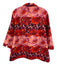 Tuckernuck Size XXL Red, Pink, Purple Polyester Half Sleeve Floral V Neck Top Red, Pink, Purple / XXL