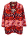 Tuckernuck Size XXL Red, Pink, Purple Polyester Half Sleeve Floral V Neck Top Red, Pink, Purple / XXL
