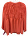 Trina Turk Size XXL Neon Pink Polyester Blend Long Sleeve Elastic Surplice Top Neon Pink / XXL