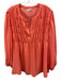 Trina Turk Size XXL Neon Pink Polyester Blend Long Sleeve Elastic Surplice Top Neon Pink / XXL