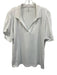 Tuckernuck Size XXL White Polyester Blend Short Puff Sleeve Collar Polo Top White / XXL