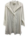 Tuckernuck Size XXL White Cotton Blend Long Sleeve Faux Pearl Collar Top White / XXL