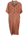 Tuckernuck Size XXL Red, Pink, Black Cotton Short Sleeve Floral Pleated Dress Red, Pink, Black / XXL