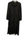 Pomander Place Size XXL Black Polyester Blend Long Sleeve Quarter Button Dress Black / XXL