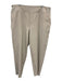 Athleta Size 18 Beige Polyester Elastic Waist Mid Rise Pockets Tapered Pants Beige / 18