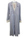Pomander Place Size XXL Blue & White Polyester & Cotton Stripe Shirt Dress Blue & White / XXL