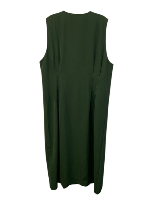 Tuckernuck Size XXXL Green & Multi Polyester & Spandex Sleeveless Buttons Dress Green & Multi / XXXL