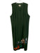 Tuckernuck Size XXXL Green & Multi Polyester & Spandex Sleeveless Buttons Dress Green & Multi / XXXL