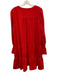Pomander Place Size XXL Red Polyester & Spandex Long puff sleeve Tiered Dress Red / XXL