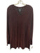 Johnny Was Jade Size 1X Black & Purple Nylon & Metallic Long Sleeve V Neck Top Black & Purple / 1X