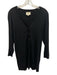 Tuckernuck Size XXL Black Nylon & Wool 1/2 Sleeve Rib Knit 1/4 Button Top Black / XXL