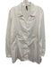 Stella Carakasi Size XXL White Cotton & Nylon Long Sleeve Buttons Blouse Top White / XXL