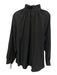 Pomander Place Size XXL Black Polyester & Rayon Long Sleeve Stripe Buttons Top Black / XXL