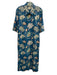 Tuckernuck Size XXL Blue, Purple, Multi Cotton Short Sleeve Floral Print Dress Blue, Purple, Multi / XXL