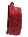 Caraa Red Nylon Shimmer Zip Up Backpack Bag Red / M