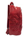 Caraa Red Nylon Shimmer Zip Up Backpack Bag Red / M