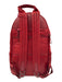 Caraa Red Nylon Shimmer Zip Up Backpack Bag Red / M