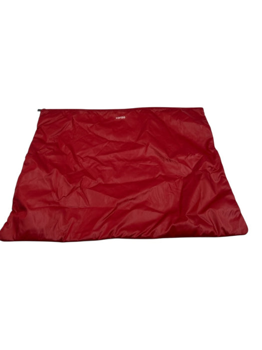 Caraa Red Nylon Shimmer Zip Up Backpack Bag Red / M