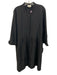 Tuckernuck Size XXL Black Polyester Blend Button Down Long Sleeve Dress Black / XXL