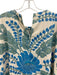 Tuckernuck Size XXL Beige, Blue, Green Polyester Satin Botanical Split Hem Dress Beige, Blue, Green / XXL