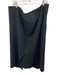 Lafayette 148 Size 16W Black Polyester Blend Blanket Stitch Back Zip Skirt Black / 16W