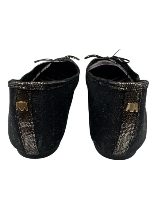 Birdies Shoe Size 9.5 Black Mesh Glitter Bow Ballet Flats Black / 9.5