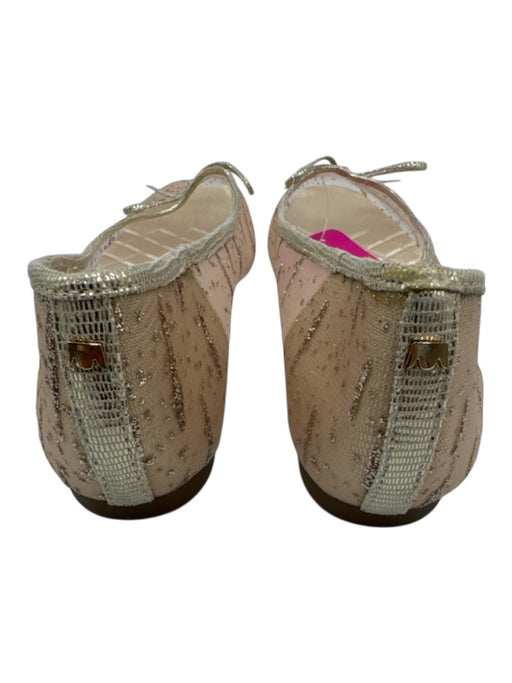 Birdies Shoe Size 9.5 Beige Mesh Glitter Bow Ballet Flats Beige / 9.5
