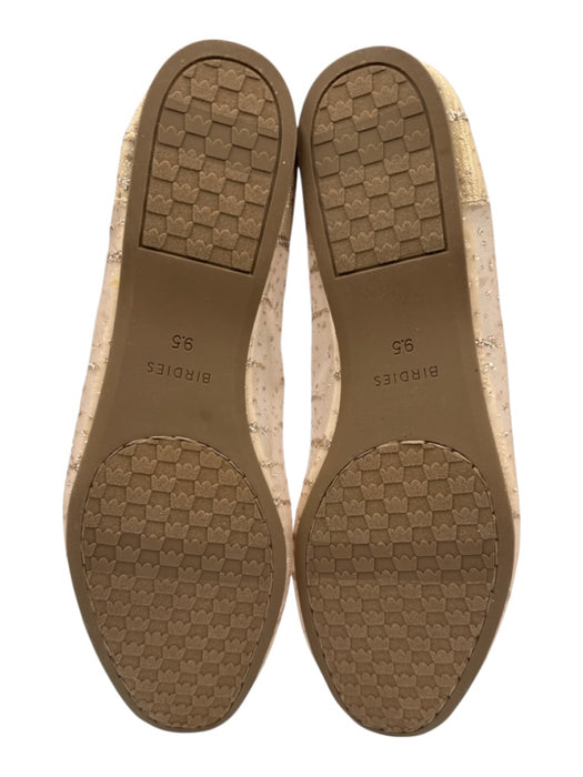 Birdies Shoe Size 9.5 Beige Mesh Glitter Bow Ballet Flats Beige / 9.5