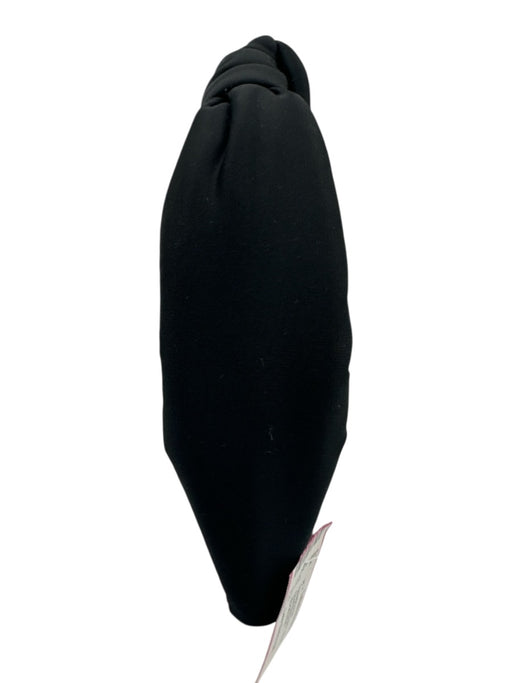 Lele Sadoughi Black Neoprene Knot Headband Black