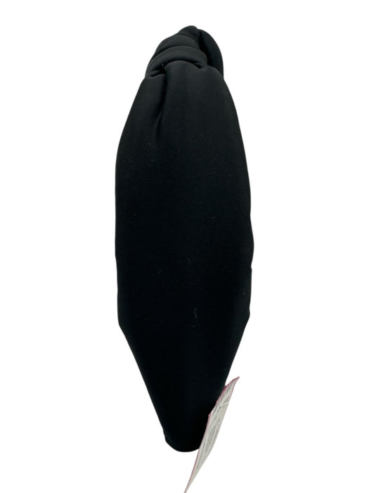 Lele Sadoughi Black Neoprene Knot Headband Black