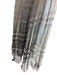 Burberry Gray & Beige Silk Rectangle Plaid Ombre scarf Gray & Beige / One Size